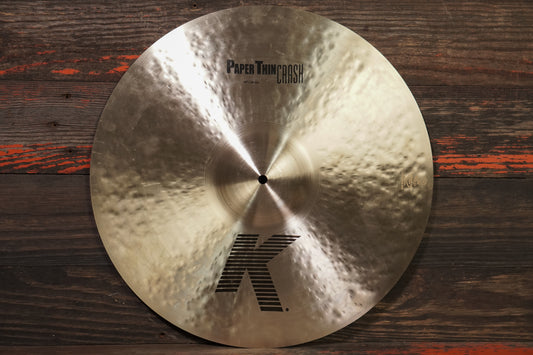 Zildjian 19" K. Paper Thin Crash Cymbal - 1416g
