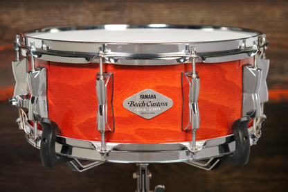 Yamaha 5.5x14" Beech Custom Snare Drum - Cherry
