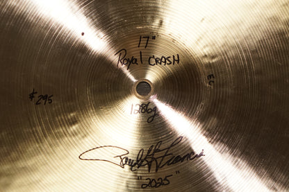 Royal Cymbals 17" Cymbal Craftsman Royal Crash - 1286g