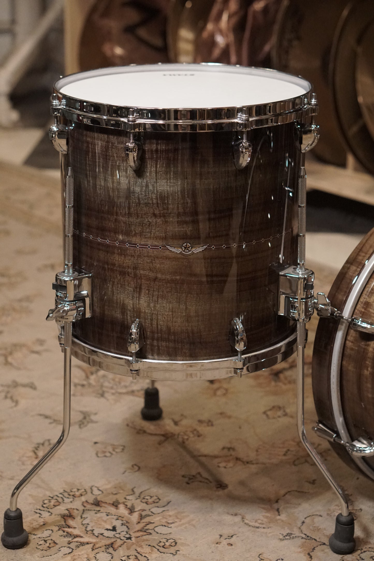 Tama 12/14/18" Star Bubinga Drum Set - Pewter Blue Australian Acacia