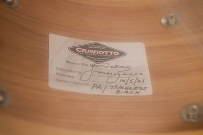 Craviotto 7x13" Private Reserve Timeless Timber Solid Birch Snare Drum - #1 of 2