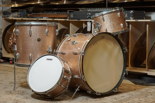 Gretsch 13/16/22/5.5x14" Round Badge Drum Set - 1960s Champagne Sparkle