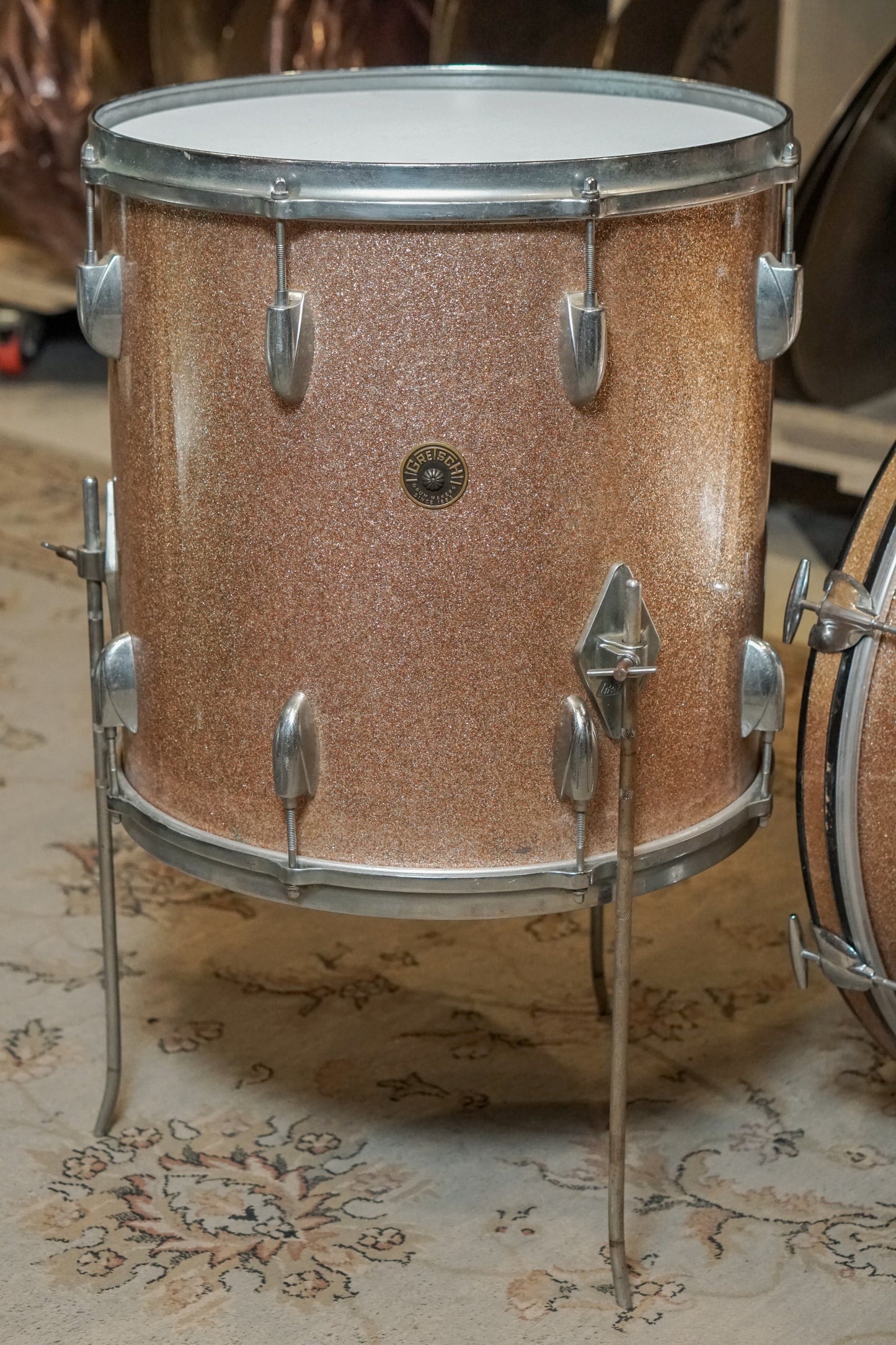 Gretsch 13/16/22/5.5x14" Round Badge Drum Set - 1960s Champagne Sparkle