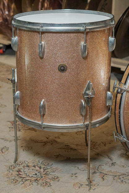 Gretsch 13/16/22/5.5x14" Round Badge Drum Set - 1960s Champagne Sparkle