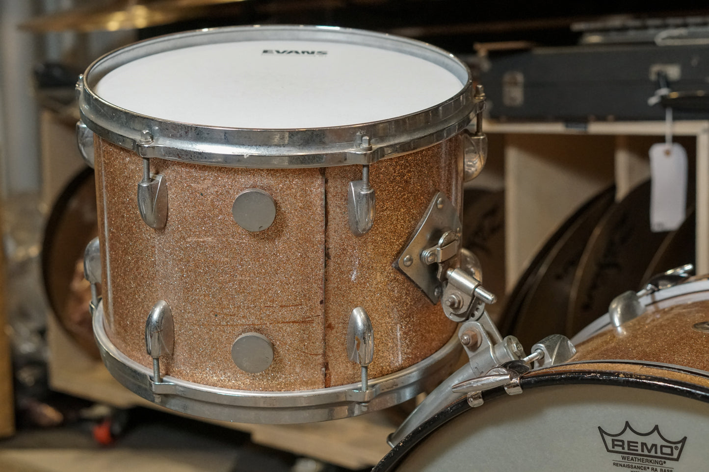 Gretsch 13/16/22/5.5x14" Round Badge Drum Set - 1960s Champagne Sparkle