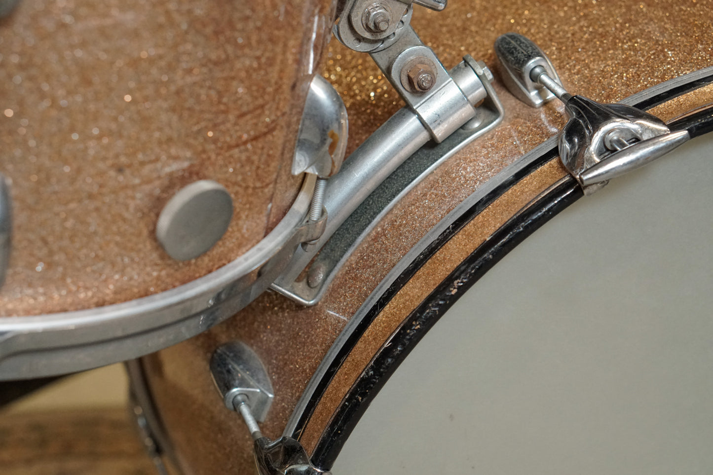 Gretsch 13/16/22/5.5x14" Round Badge Drum Set - 1960s Champagne Sparkle