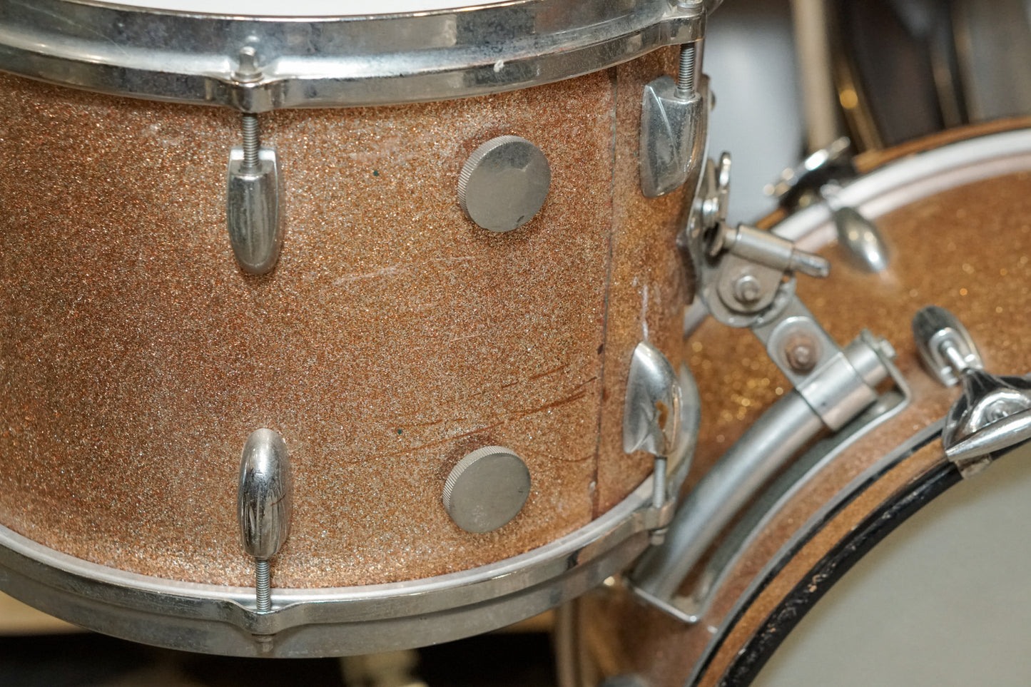 Gretsch 13/16/22/5.5x14" Round Badge Drum Set - 1960s Champagne Sparkle