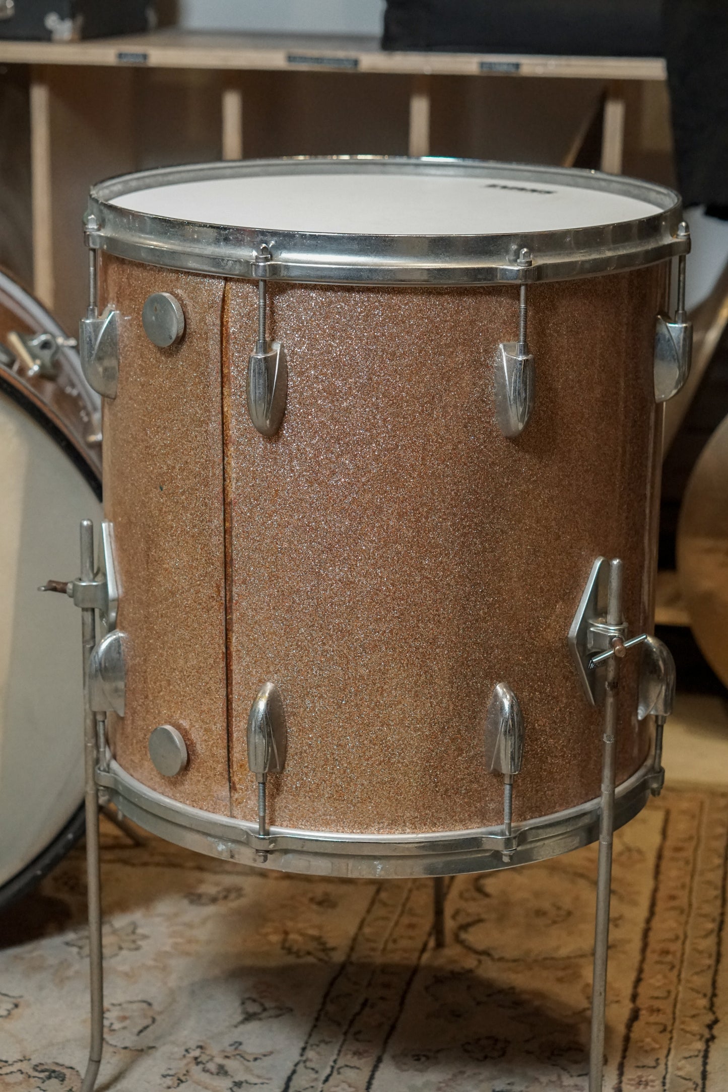 Gretsch 13/16/22/5.5x14" Round Badge Drum Set - 1960s Champagne Sparkle