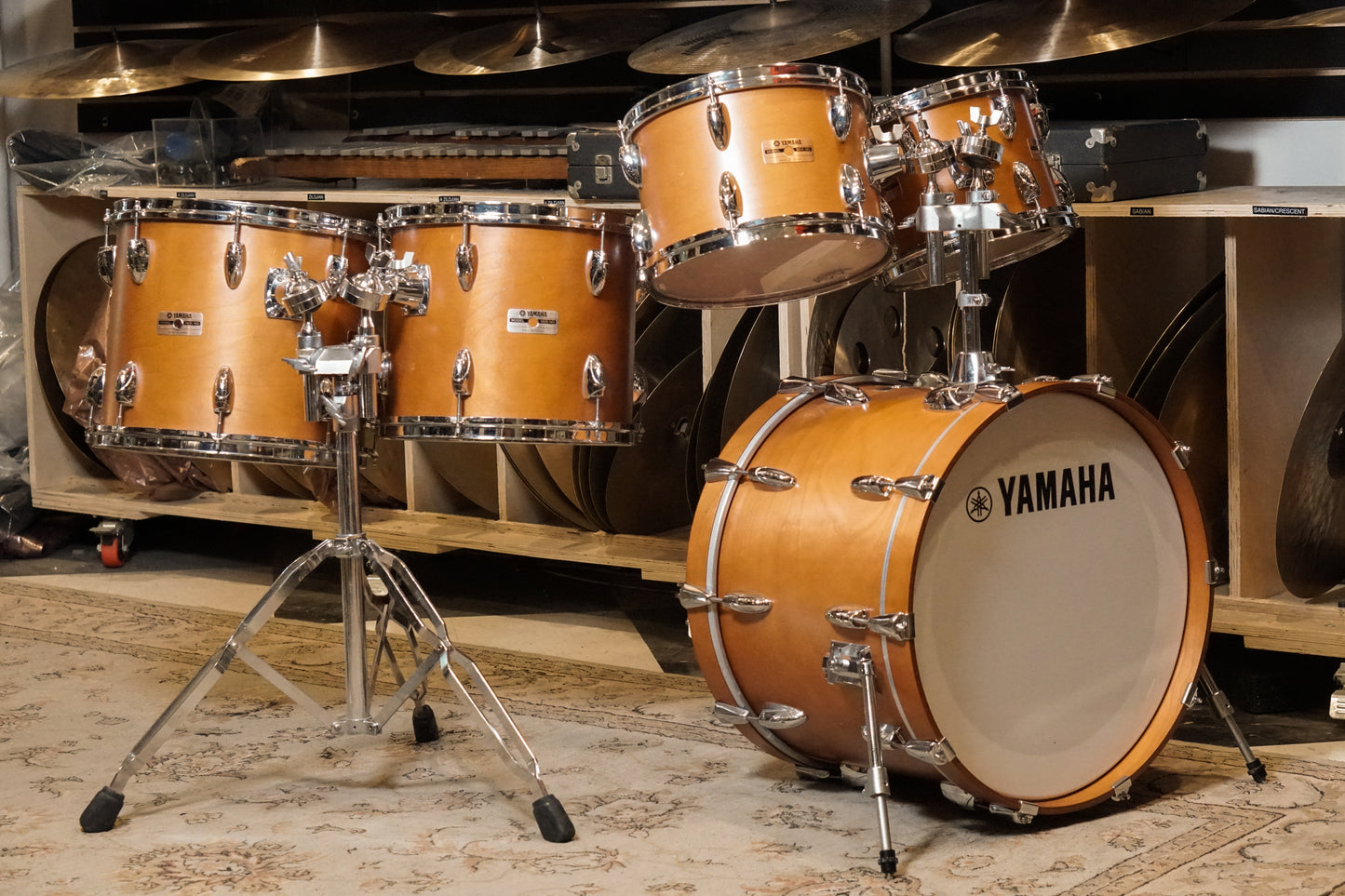 Yamaha 10/12/13/14/20" Tour Custom Drum Set - 1980s Real Wood