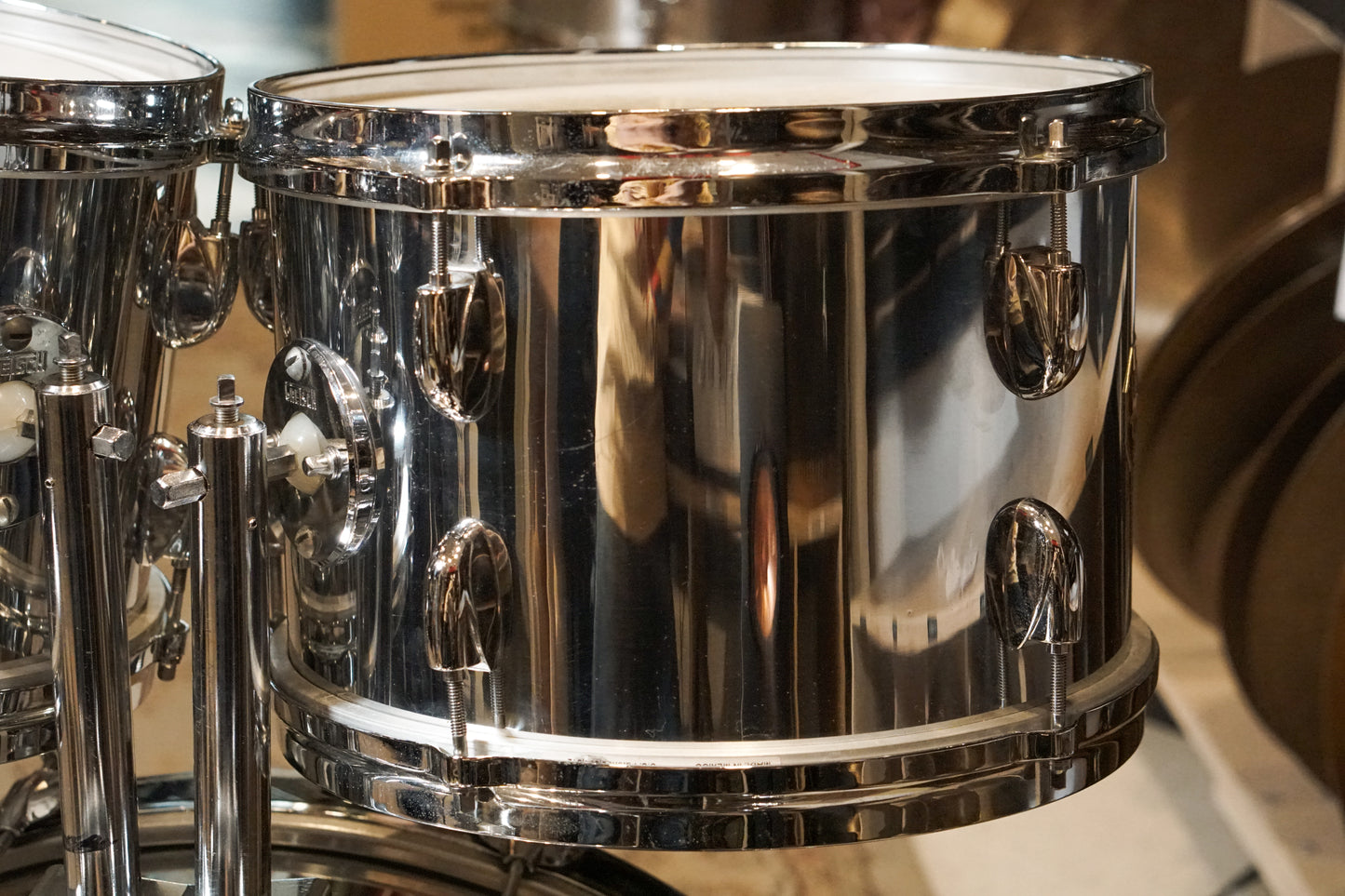 Gretsch 12/12/16/24" Drum Set - 1970s Chrome over Wood
