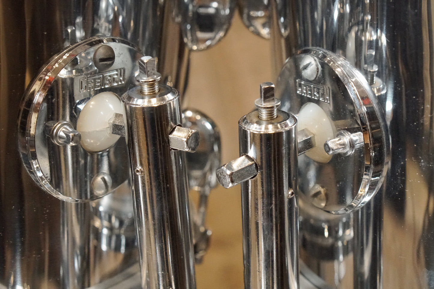 Gretsch 12/12/16/24" Drum Set - 1970s Chrome over Wood