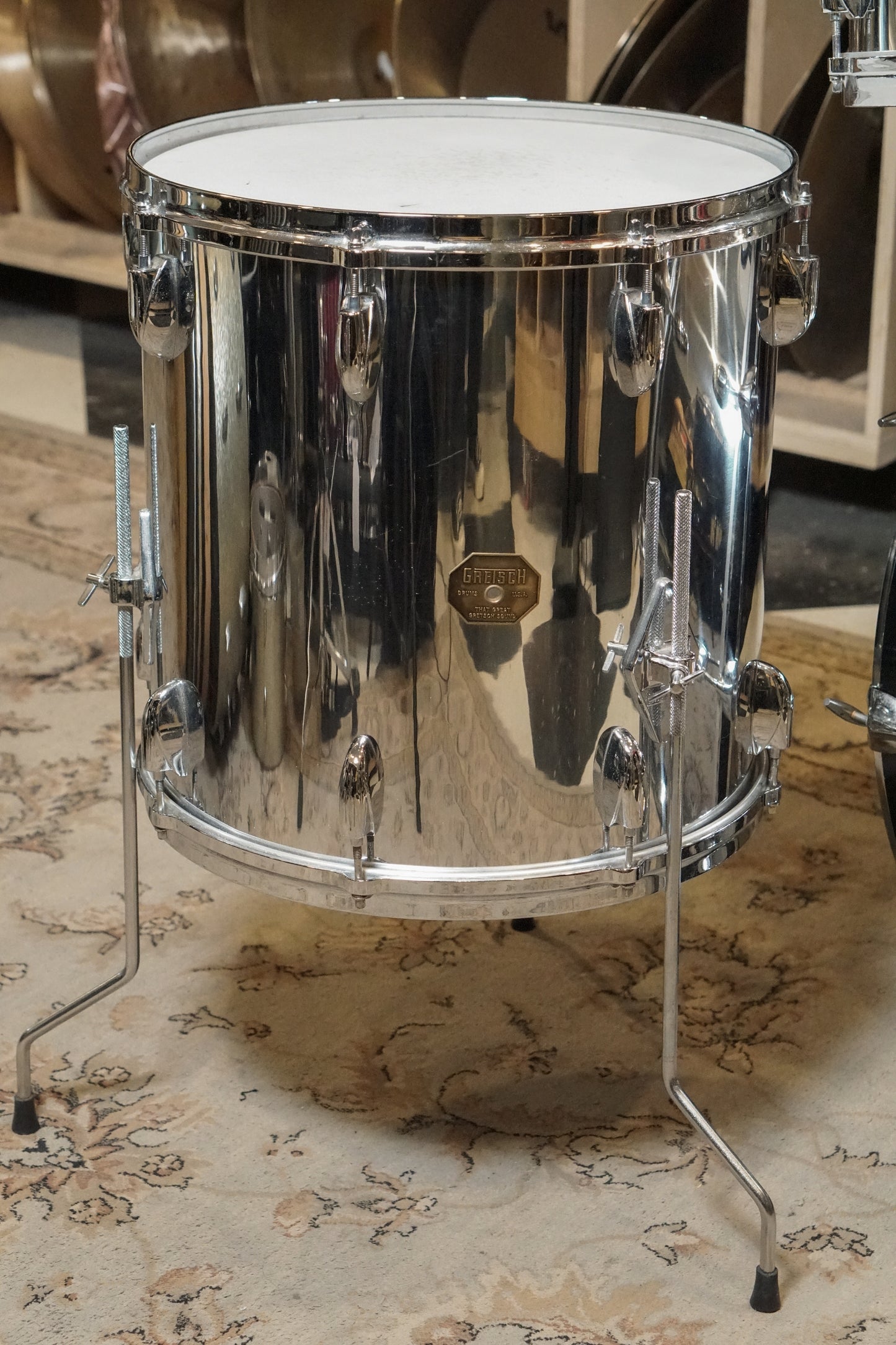 Gretsch 12/12/16/24" Drum Set - 1970s Chrome over Wood