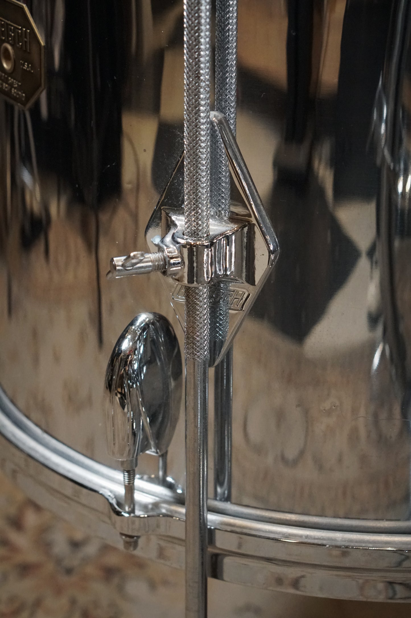 Gretsch 12/12/16/24" Drum Set - 1970s Chrome over Wood