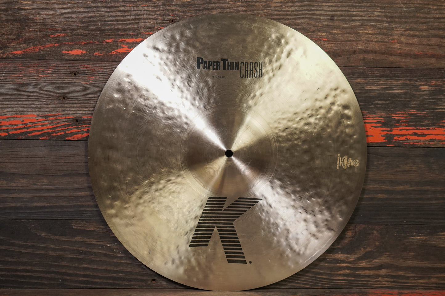 Zildjian 18" K. Paper Thin Crash Cymbal - 1186g