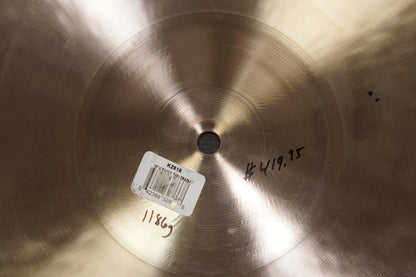 Zildjian 18" K. Paper Thin Crash Cymbal - 1186g