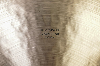 Zildjian 19" K. Klassisch Symphonic Suspended Cymbal - 1710g