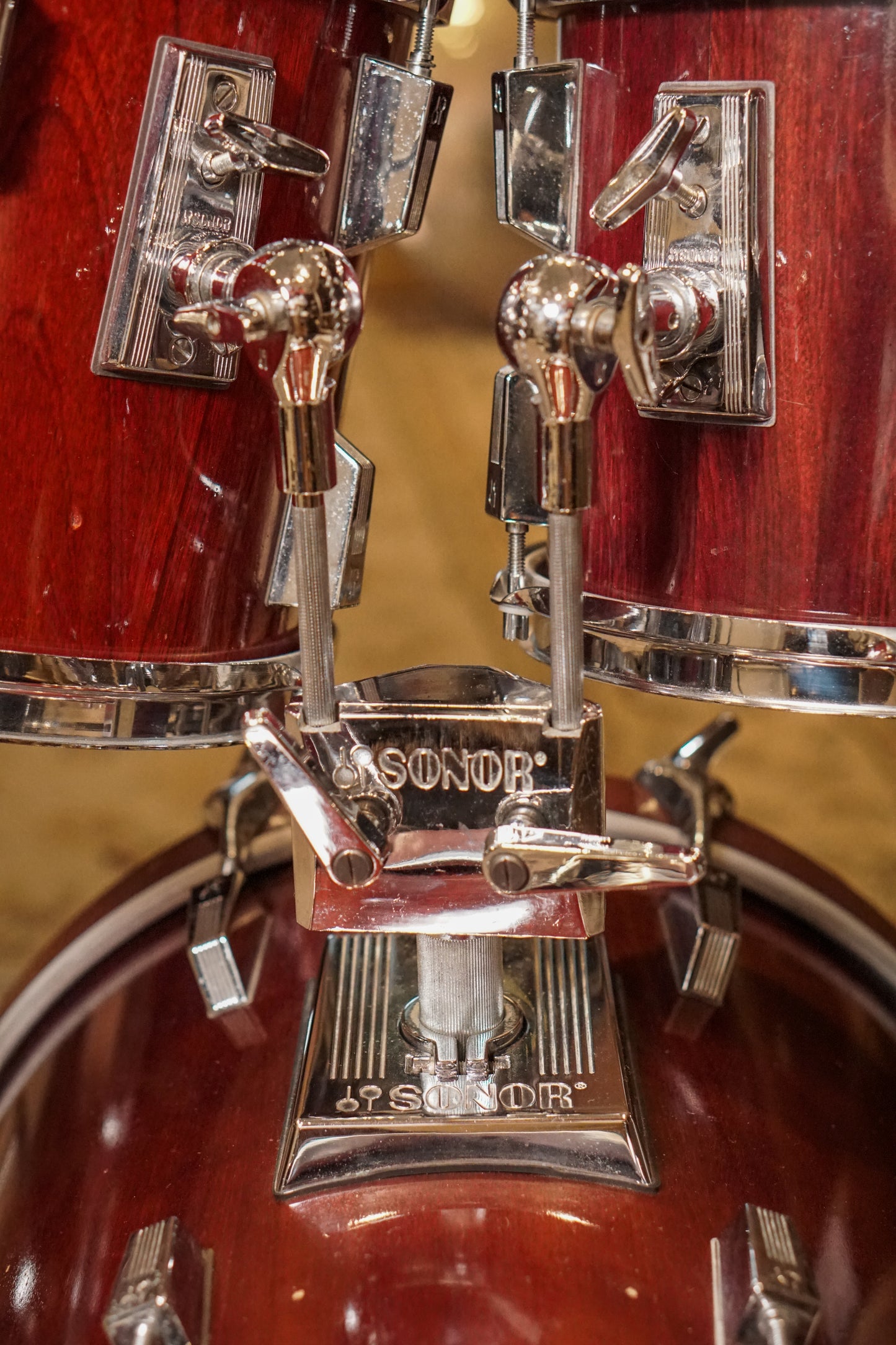 Sonor 8/10/12/13/14/18" Phonic Series Drum Set - 1980s Mahogany