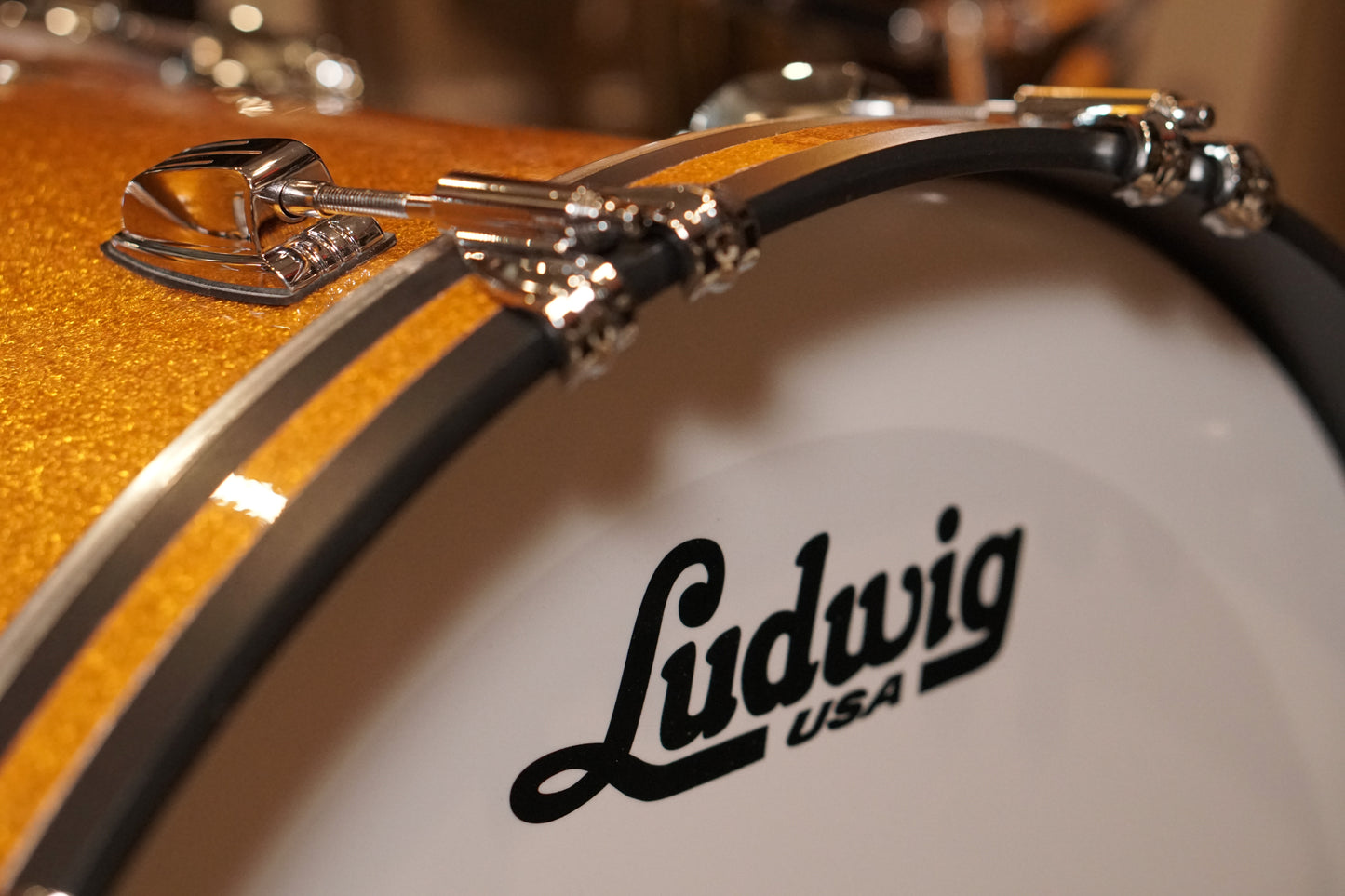 Ludwig 13/16/22" Classic Maple Fab Drum Set - Gold Sparkle