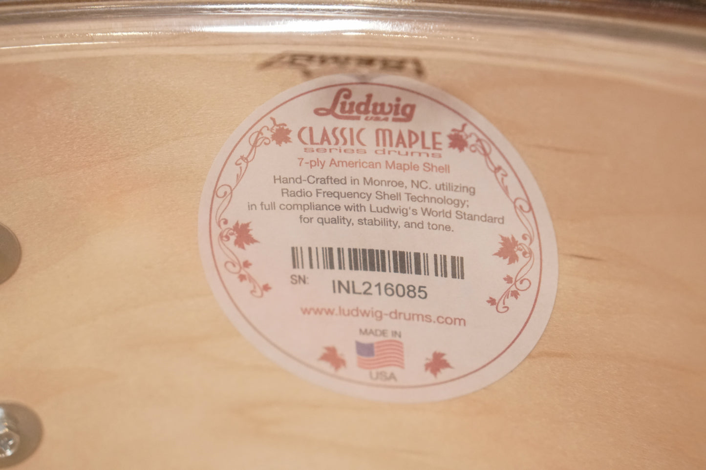 Ludwig 13/16/22" Classic Maple Fab Drum Set - Gold Sparkle