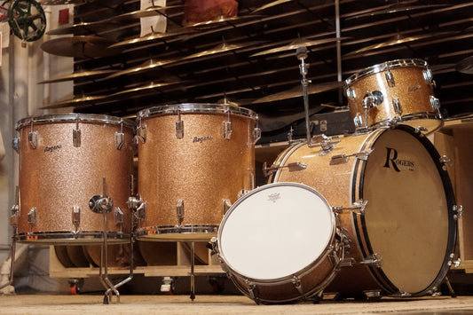 Rogers 13/16/16/22/5x14" PowerTone Drum Set - 1960s Champagne Sparkle