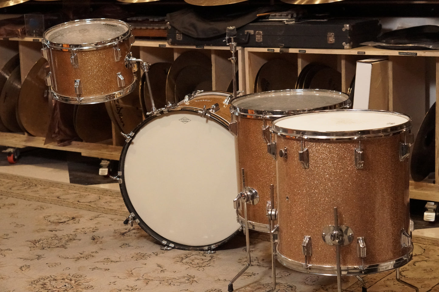 Rogers 13/16/16/22/5x14" PowerTone Drum Set - 1960s Champagne Sparkle