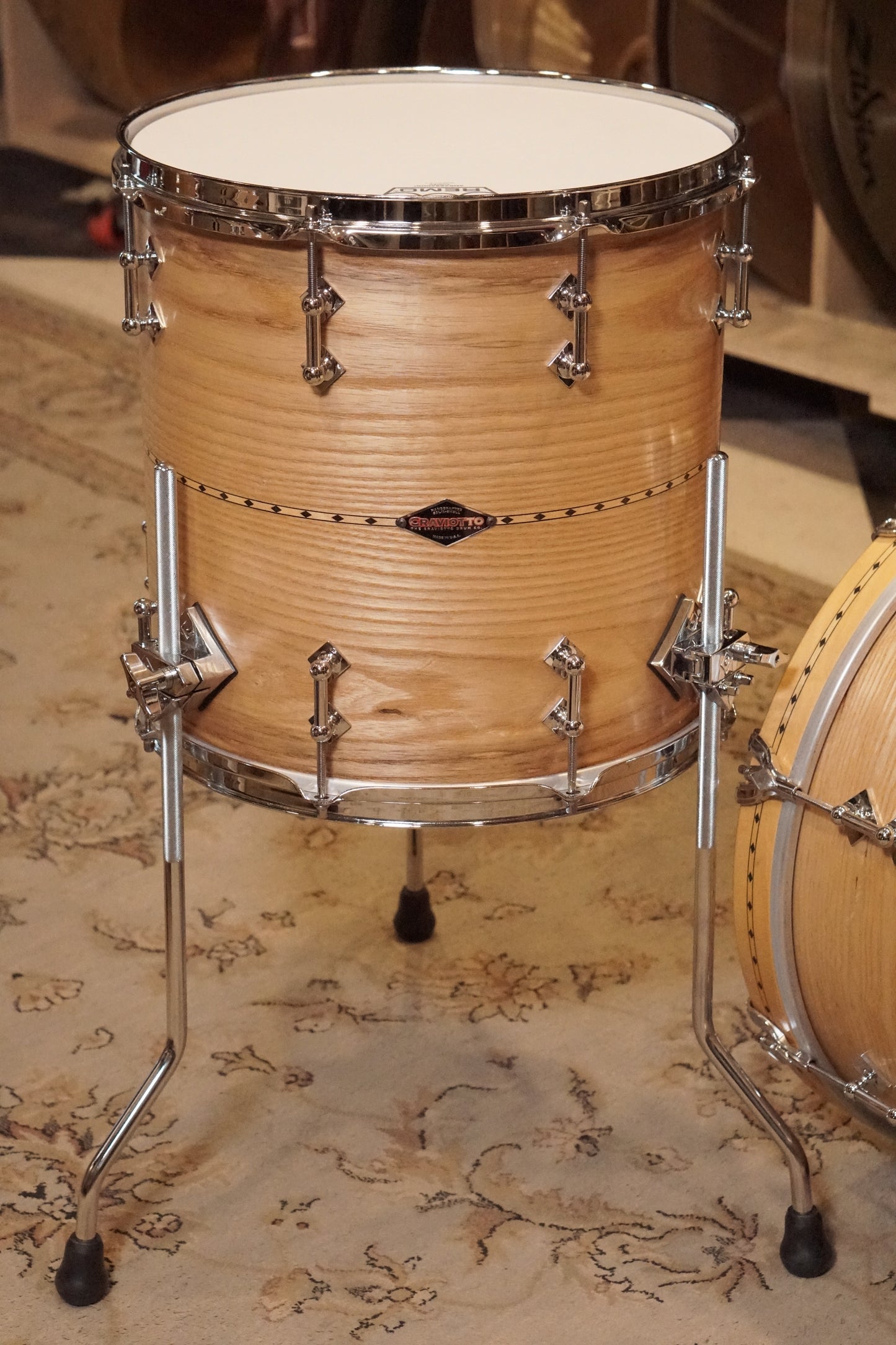 Craviotto 12/14/18/5.5x14" Ash Drum Set - 2015
