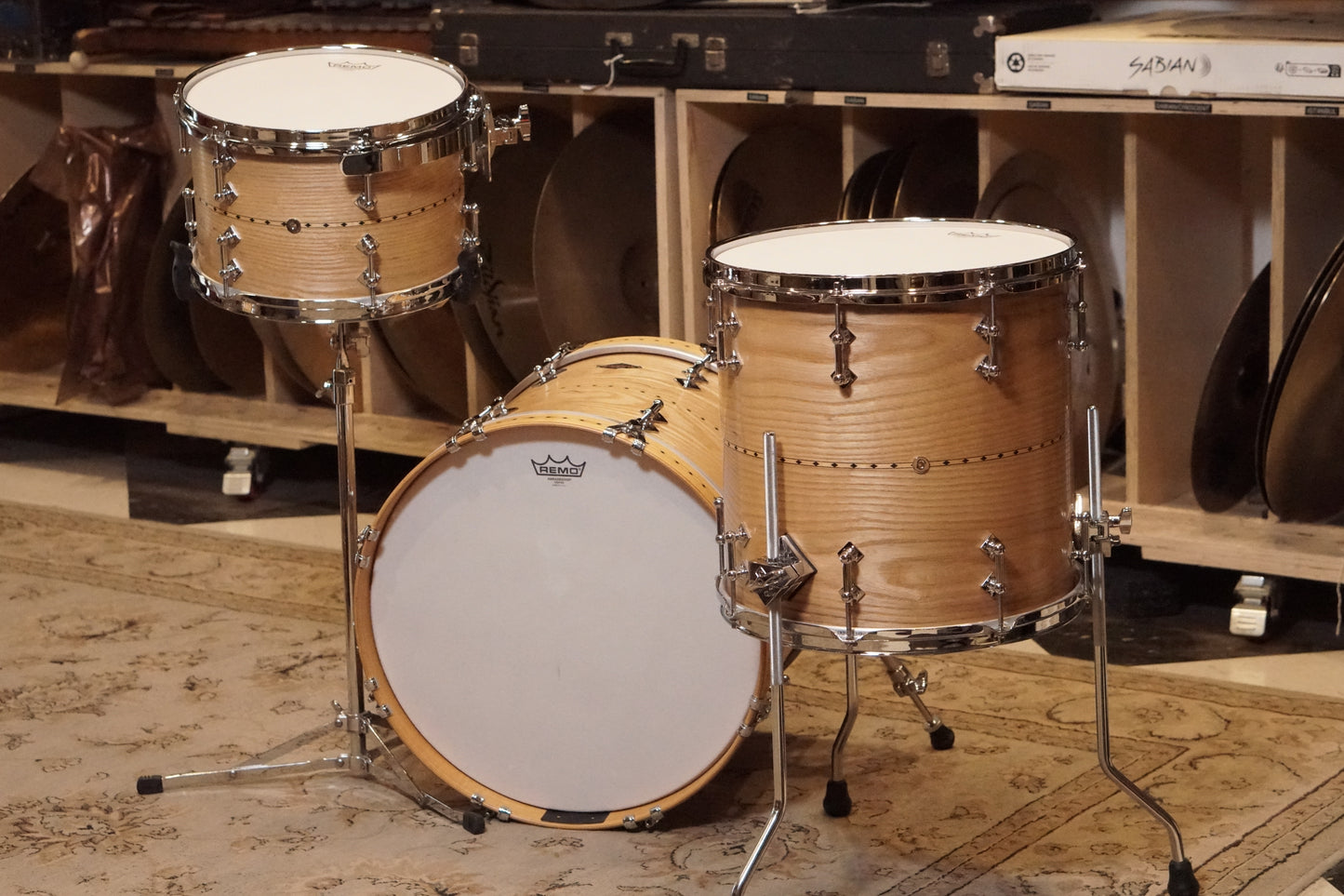 Craviotto 12/14/18/5.5x14" Ash Drum Set - 2015