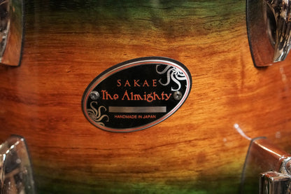 Sakae 10/12/14/18/6x14" Celestial Drum Set - Forest Burst - ERIC HARLAND