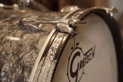 Gretsch 12/14/20/5.5x14" Round Badge Drum Set - 1960's Black Diamond Pearl