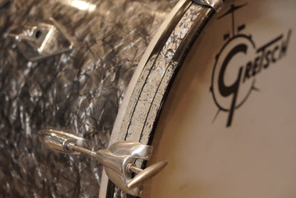 Gretsch 12/14/20/5.5x14" Round Badge Drum Set - 1960's Black Diamond Pearl