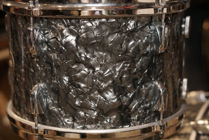 Gretsch 12/14/20/5.5x14" Round Badge Drum Set - 1960's Black Diamond Pearl