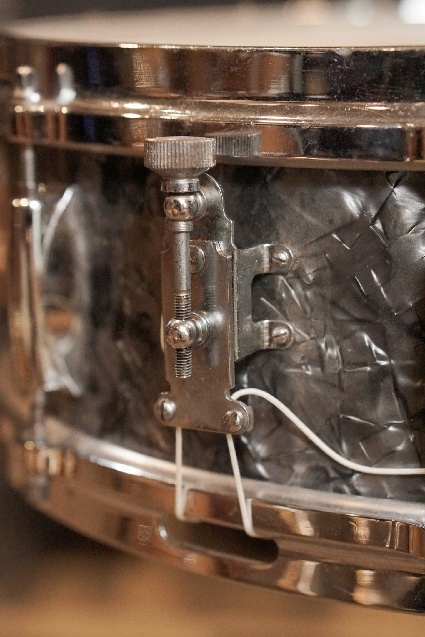 Gretsch 12/14/20/5.5x14" Round Badge Drum Set - 1960's Black Diamond Pearl