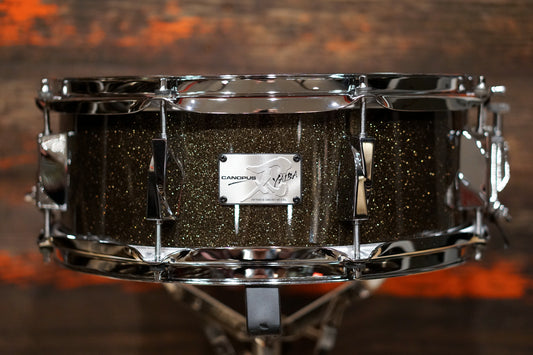 Canopus 5.5x14" Yaiba II Birch Snare Drum - Ice Black