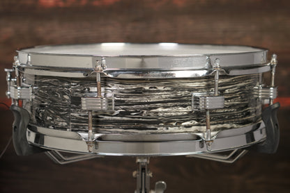 Ludwig 4x14" Downbeat Snare Drum - 1960s Black Oyster Pearl