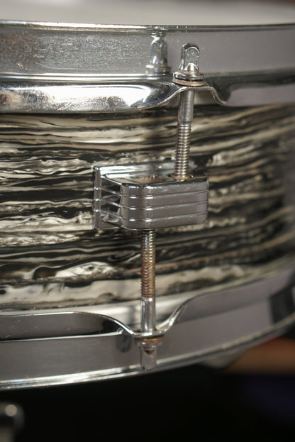 Ludwig 4x14" Downbeat Snare Drum - 1960s Black Oyster Pearl