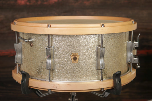 Ludwig 6.5x14" Symphonic Snare Drum - 1960s Silver Sparkle