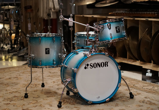 Sonor 12/14/18/6x14" AQ2 Bop Kit Drum Set - Aqua Silver Burst