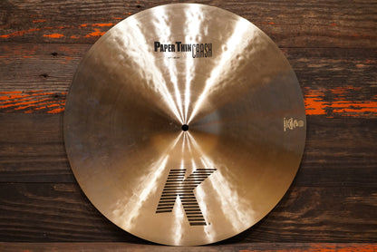 Zildjian 18" K. Paper Thin Crash Cymbal - 1148g