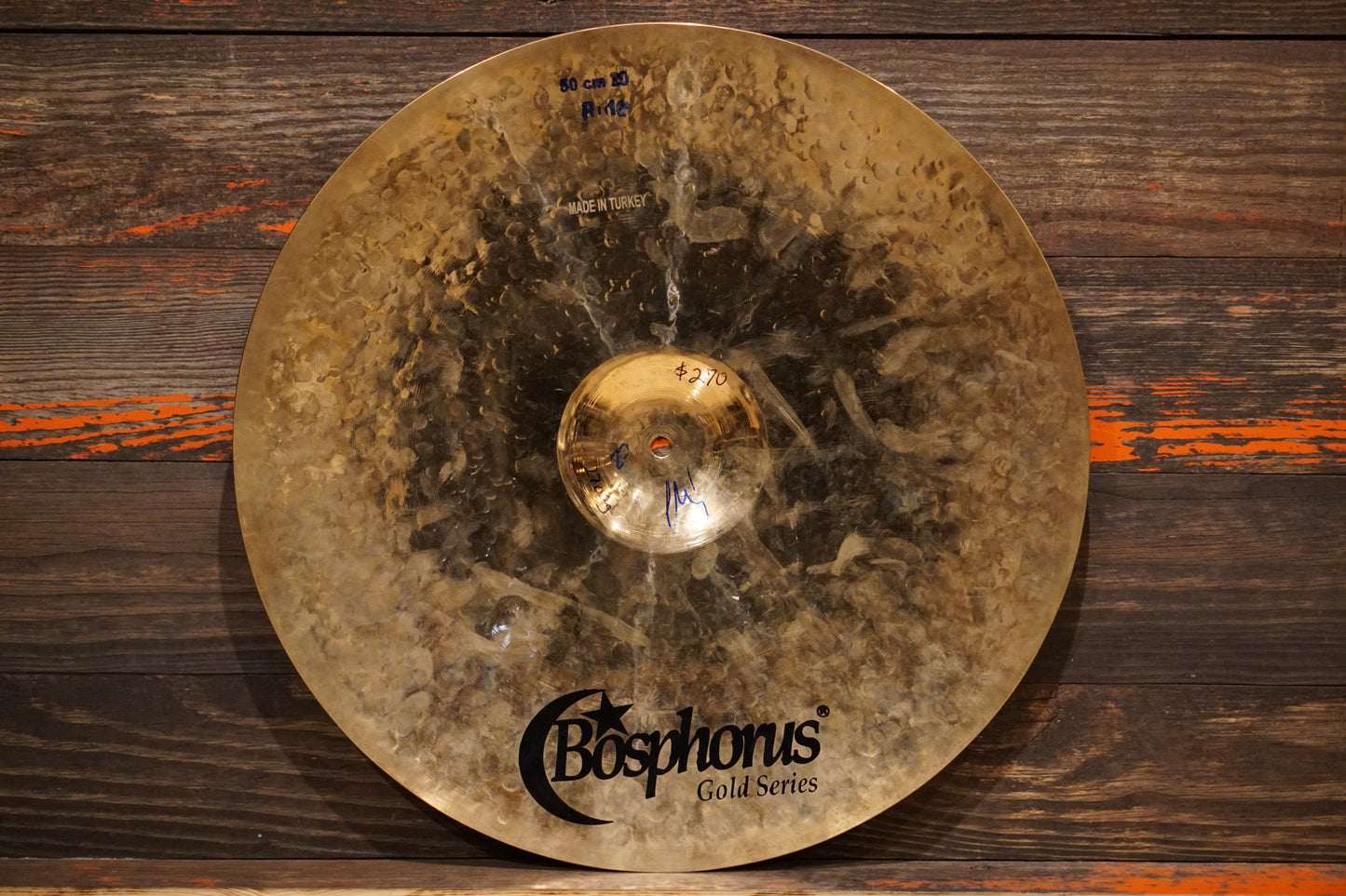 Bosphorus 20" Gold Series Raw Ride Cymbal - 2700g