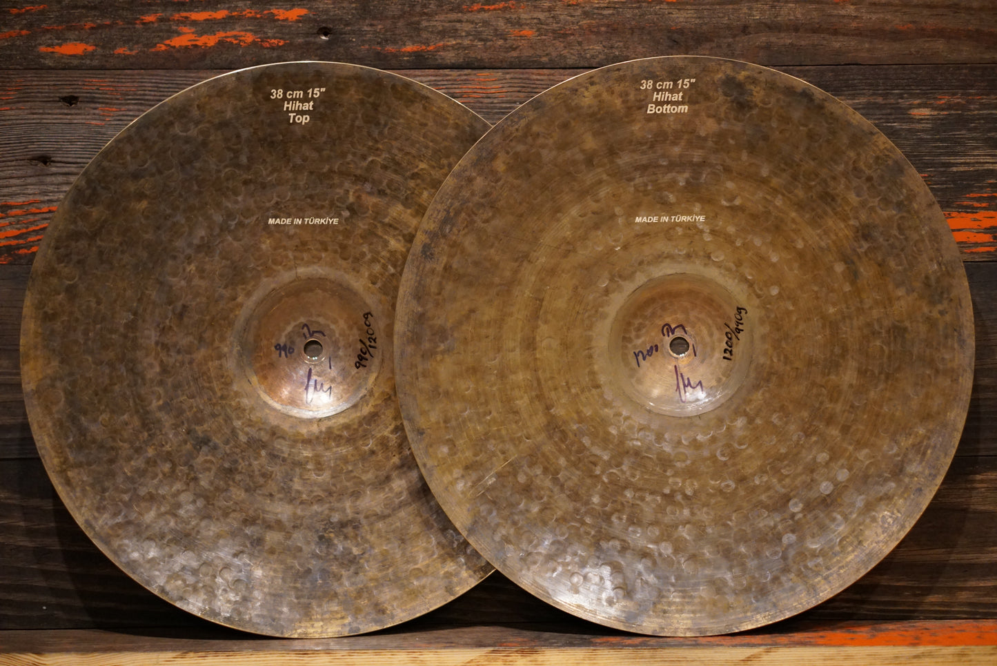 Bosphorus 15" Master Vintage Hi-Hat Cymbals - 990/1200g