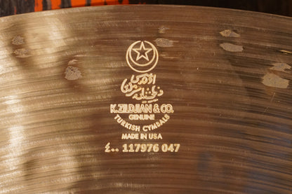 Zildjian 20" K. Constantinople Medium Thin Low Ride Cymbal - 1873g
