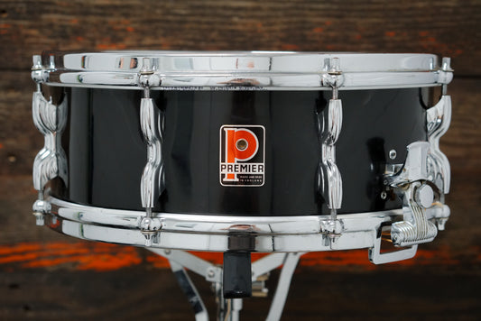 Premier 5.5x14" Royal Ace Snare Drum - 1960s Duro Black