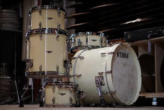 Tama 10/12/14/20" Star Maple Drum Set - Antique White Gloss Lacquer