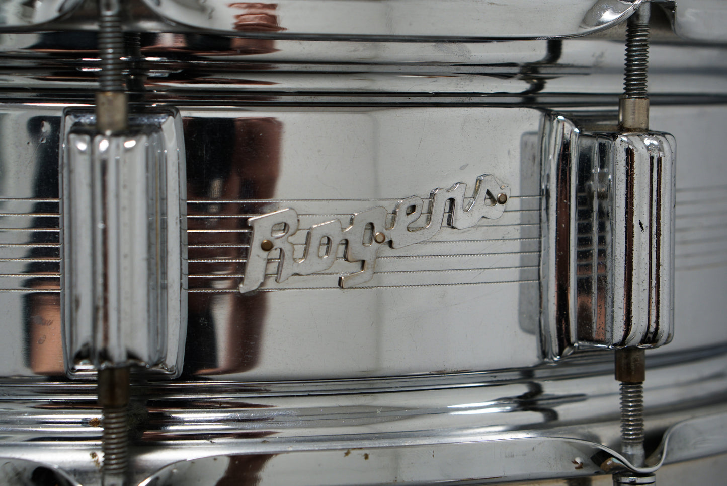 Rogers 5x14" Dynasonic Metal Snare Drum - 1960s (7-line)