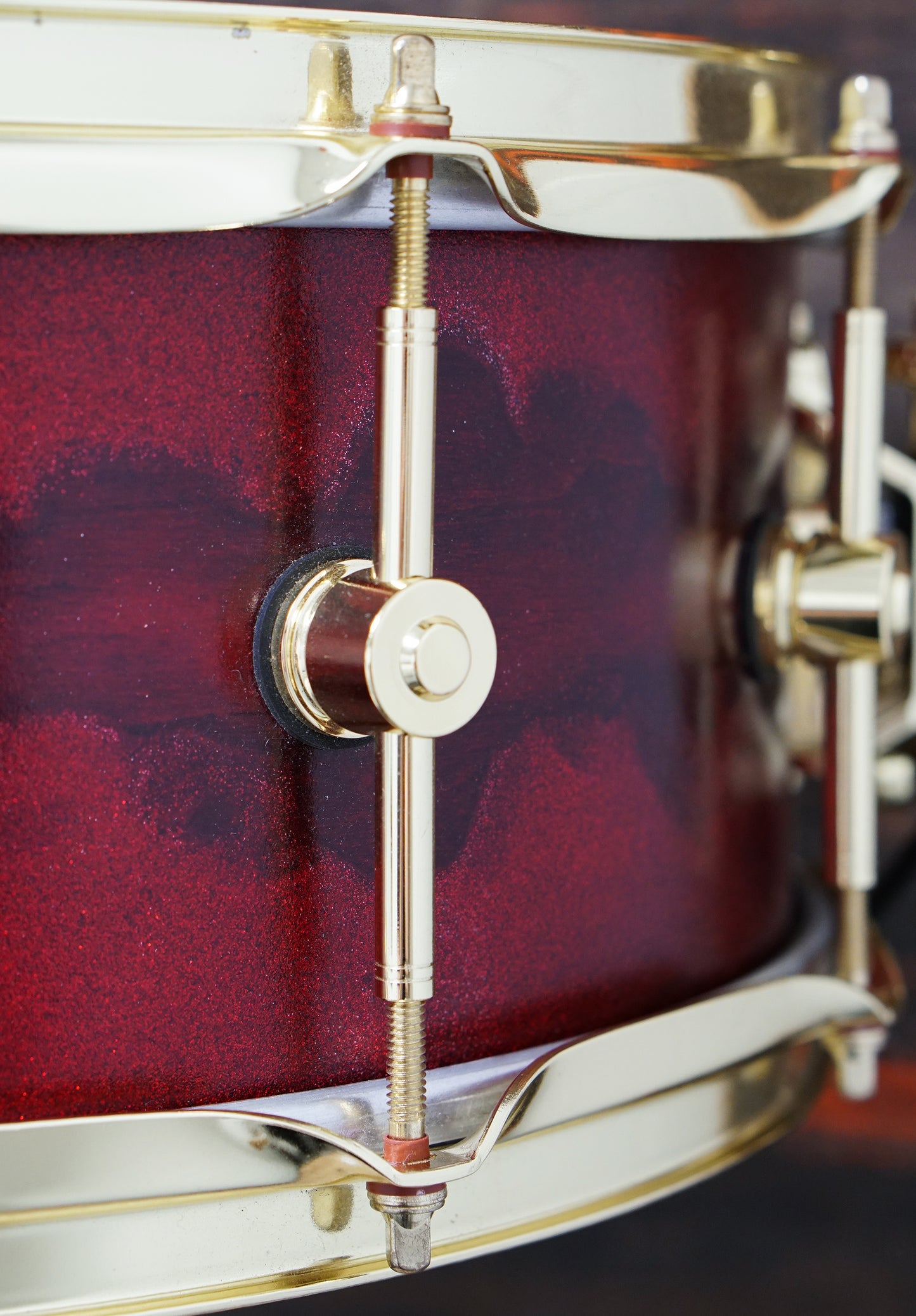 Hendrix Drums 6x14" Constellation Series Cherry Snare Drum - Red Nebula