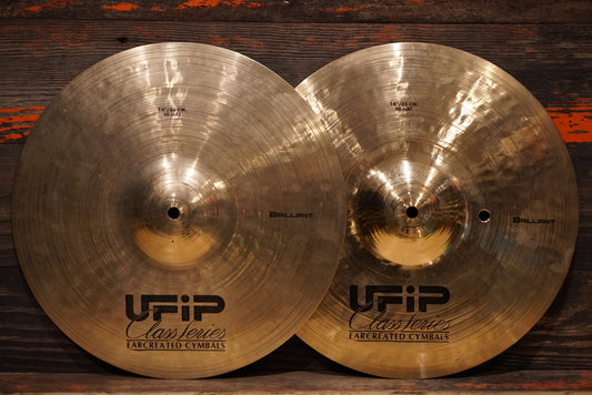 UFIP 14" Class Series Brilliant Hi-Hat Cymbals - 1112/1290g