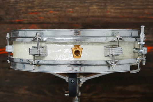 Ludwig 3x13" WFL BeBop Model Snare Drum - 1950s White Marine Pearl