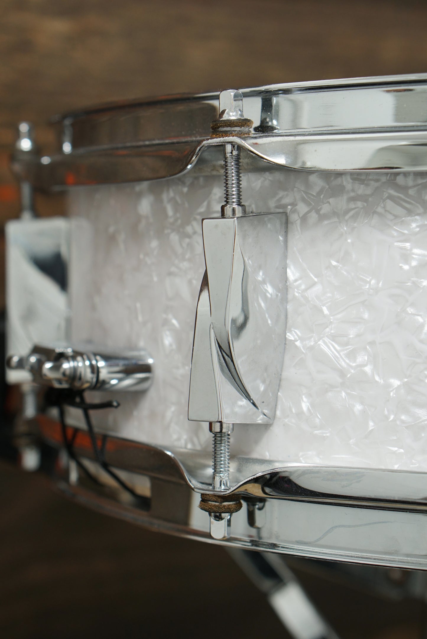 Canopus 5x14" NV60-M5 Snare Drum - White Marine Pearl