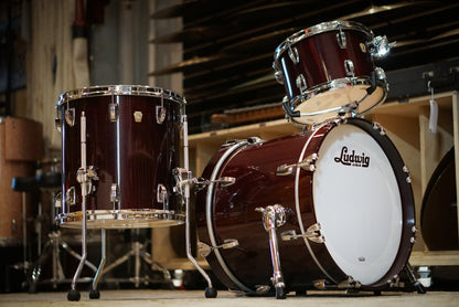 Ludwig 12/14/18" Classic Maple Jazzette Drum Set - Cherry Stain