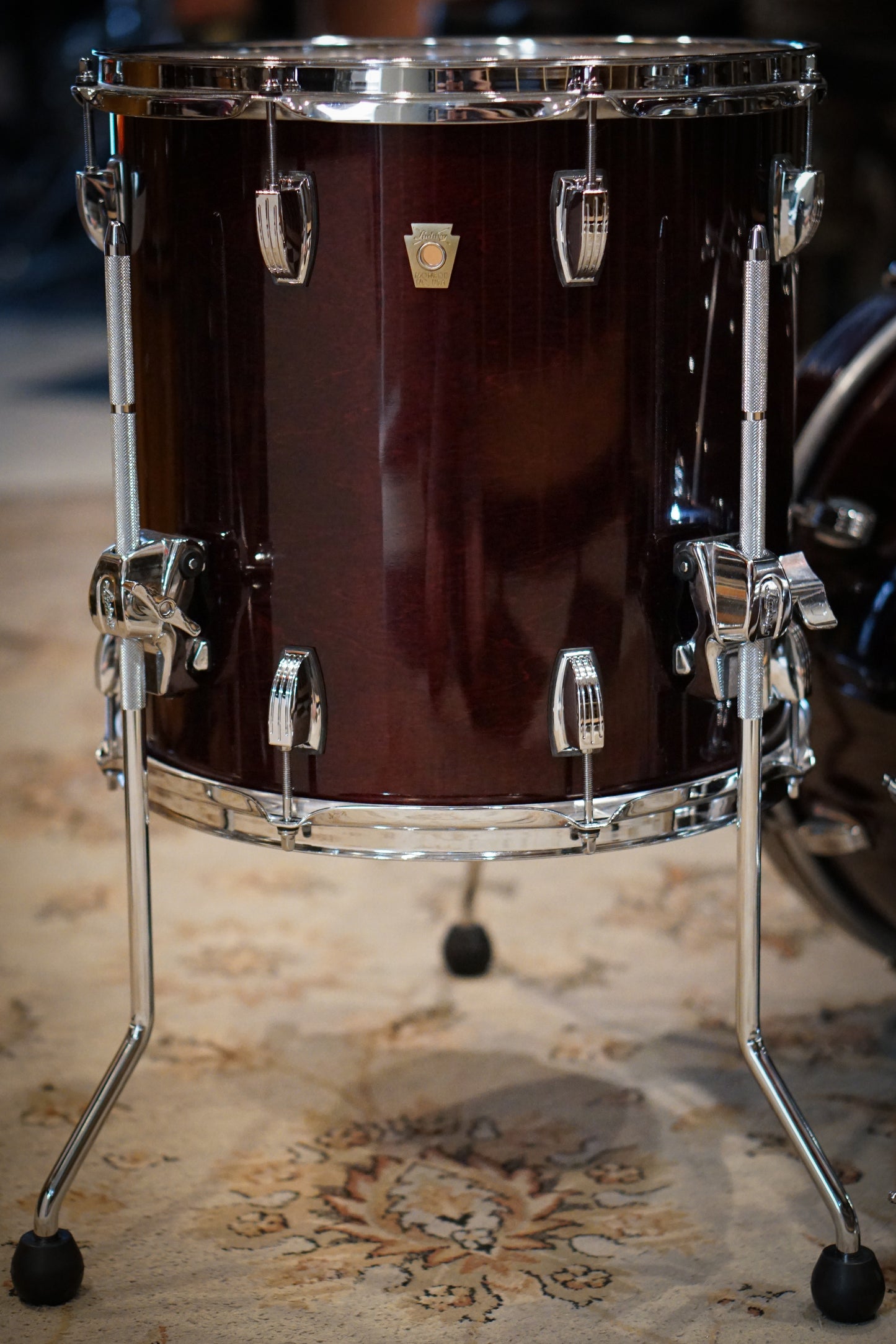 Ludwig 12/14/18" Classic Maple Jazzette Drum Set - Cherry Stain